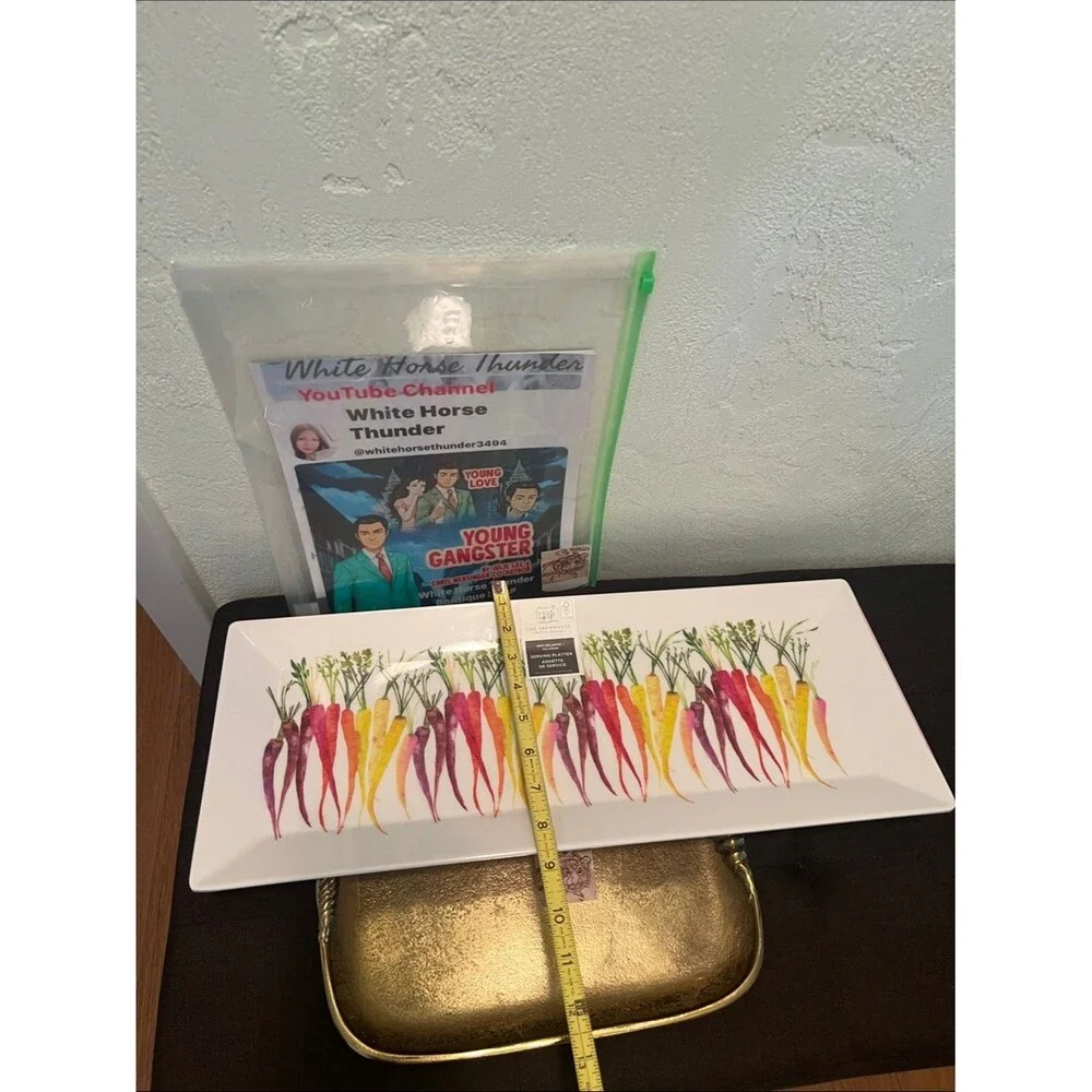 #2139**By Rachel Ashwell: The Farmhouse Colorful Carrot Serving Platter